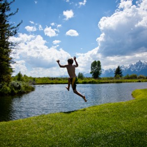 moose-head-ranch-trout-pond-swimming
