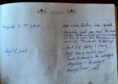 Moose Head Ranch Guestbook